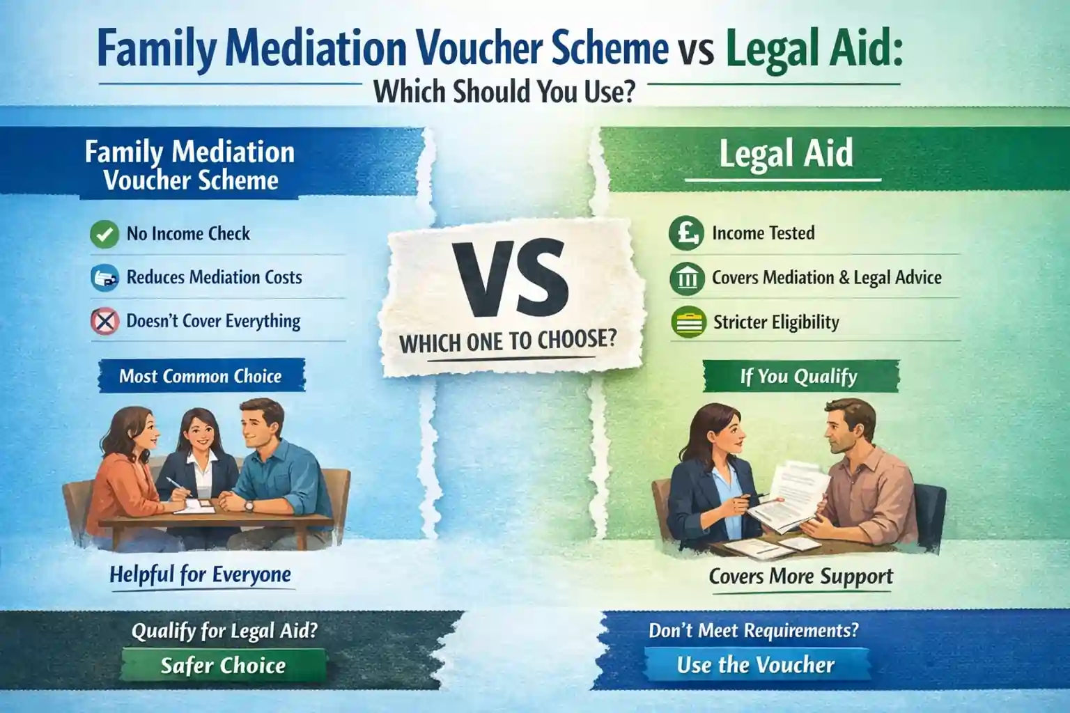 Family Mediation Voucher Scheme vs Legal Aid: Which Should You Use Eastbourne?