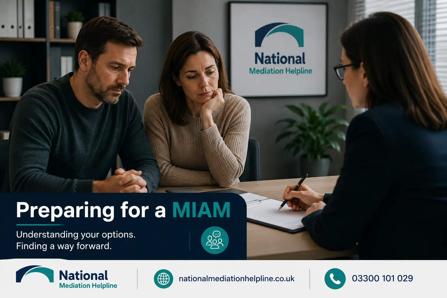 How to prepare for a miam in Eastbourne Preparing for a MIAM. An image explaining how to prepare yourself emotionally and rationally for the first miam appointment 